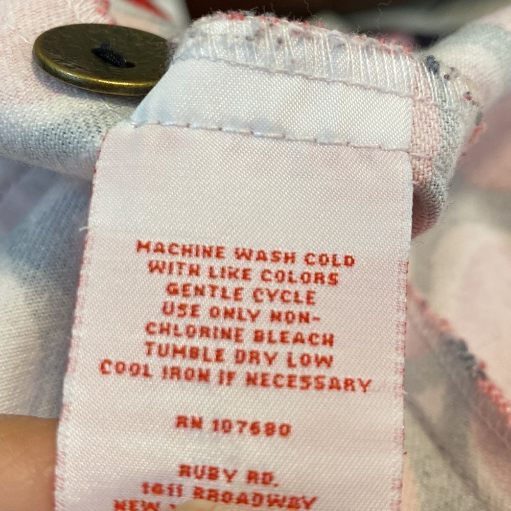 Ruby Road Denim Jacket Red, Black, White and Tan Print Size 18W - Picture 8 of 10